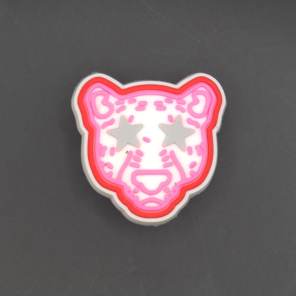 (5/$15) Pink Tiger 🐯 Croc Charm - Picture 1 of 2
